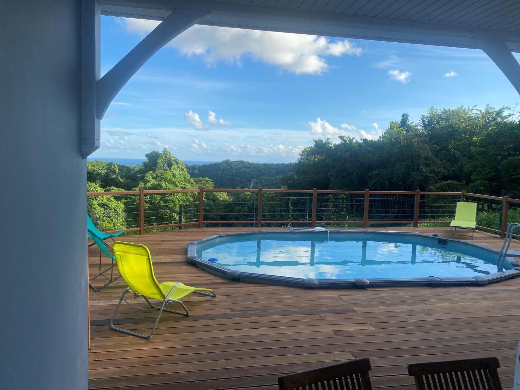 Les Terrasses De Maelle - Jolie Villa F4 Vue Mer Riviere-Salee Eksteriør bilde