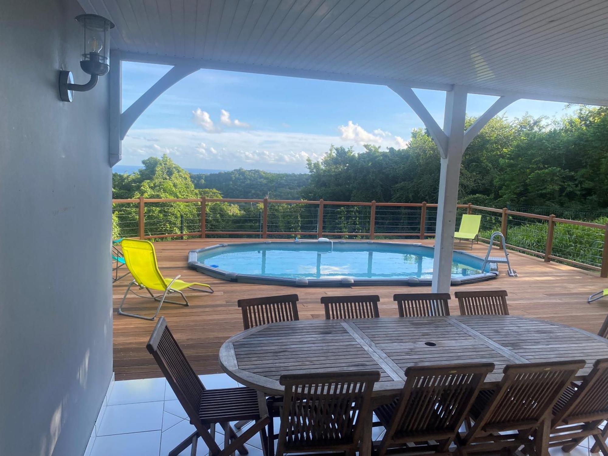 Les Terrasses De Maelle - Jolie Villa F4 Vue Mer Riviere-Salee Eksteriør bilde